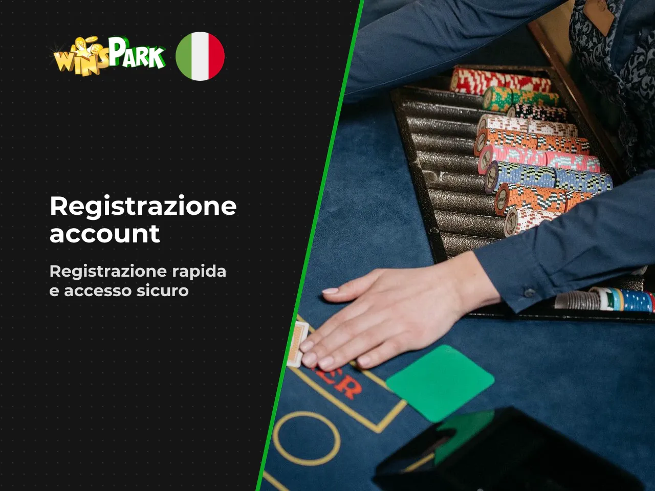 Dati richiesti e conferma dell'account. Il modulo di registrazione chiede informazioni di base: dati anagrafici, contatto email, credenziali di accesso. Niente di diverso da qualsiasi altro casinò onl