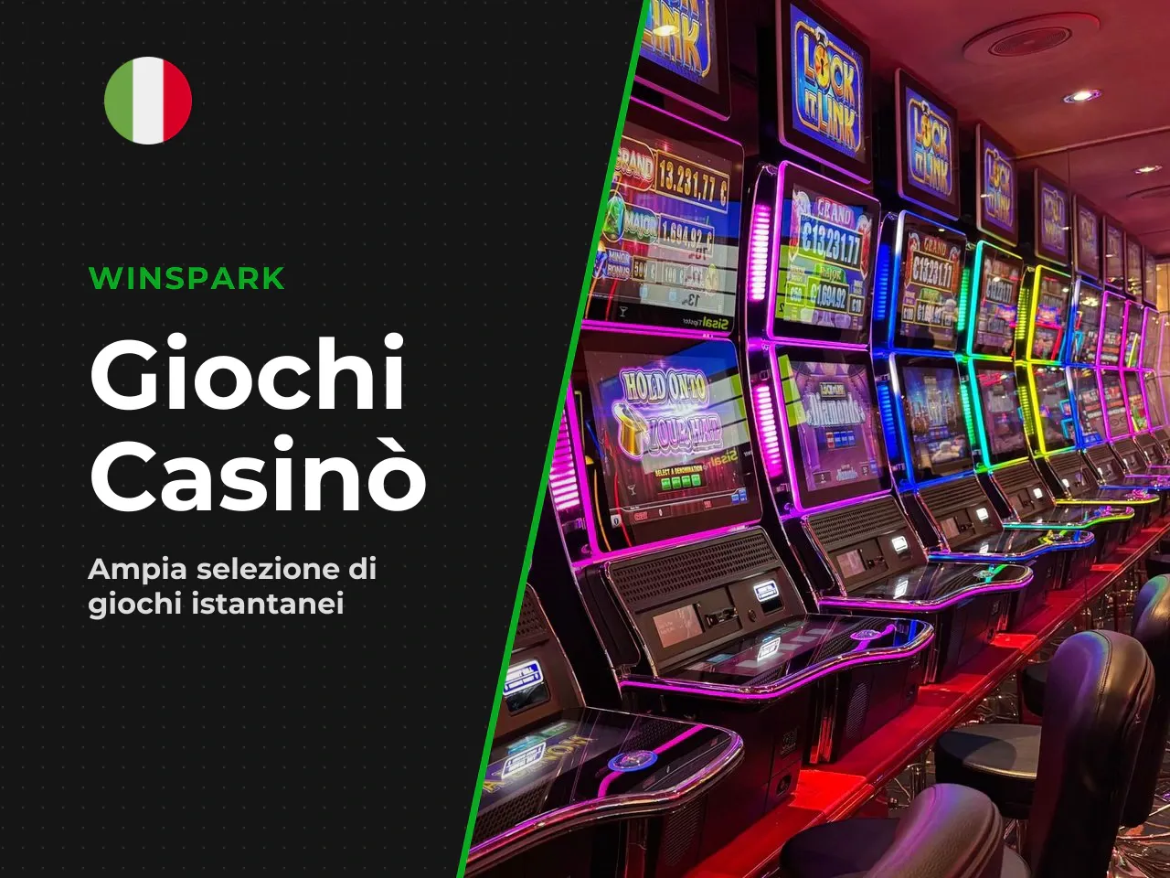 Giochi disponibili su Winspark Casino slot