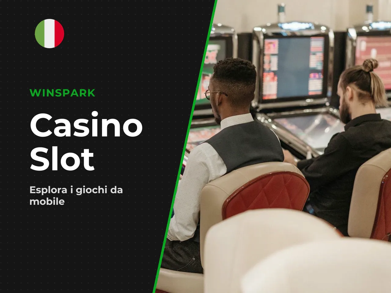 Sezione casino e slot su Winspark