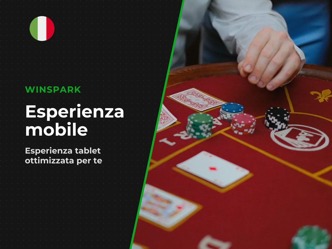 Winspark app su tablet esperienza d'uso