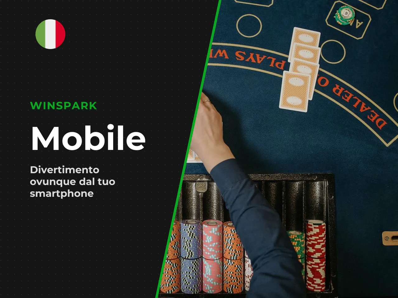 Giocare da mobile su Winspark. Il
